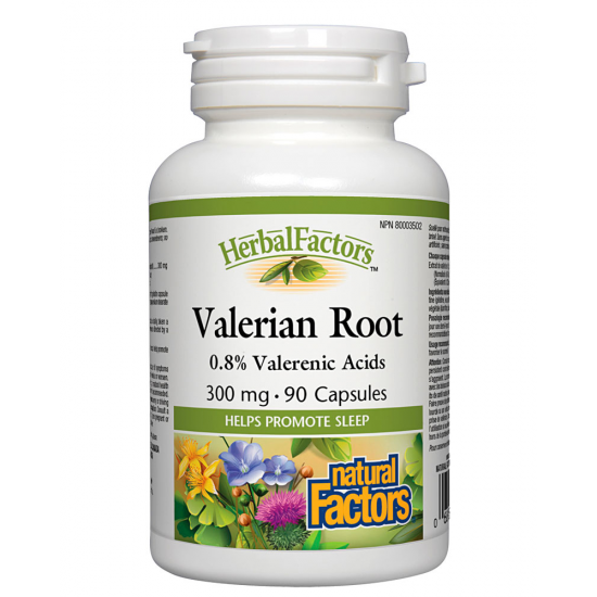 ВАЛЕРИАНА Корен 300мг капсули 90бр НАТУРАЛ ФАКТОРС | VALERIAN ROOTS 300mg caps 90s NATURAL FACTORS