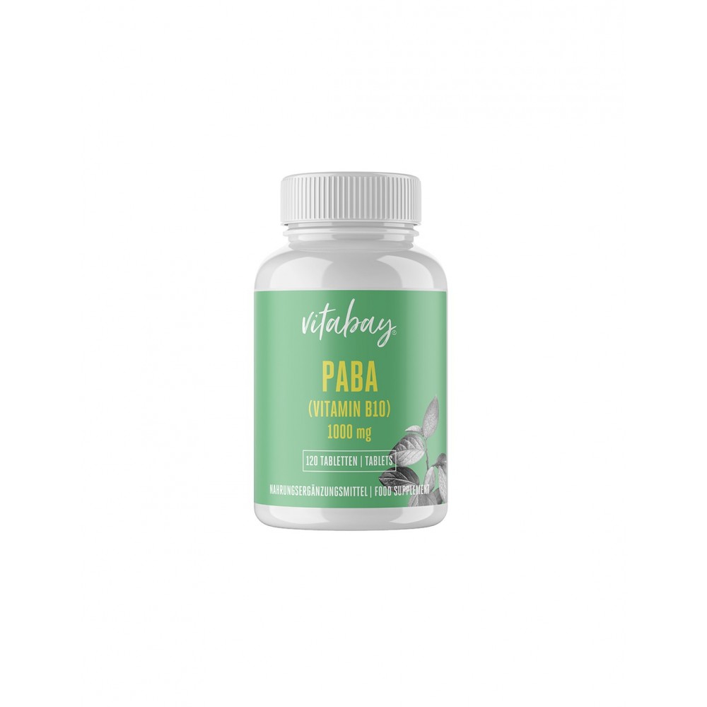 Paba Mini PABA Парааминобензоена киселина 1000 mg таблетки X 120 БР Витабей ...
