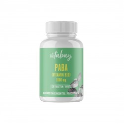 PABA Парааминобензоена киселина 1000 mg таблетки X 120 БР Витабей | PABA Para-Amino-Benzoesäure 1000 mg tabs X 120 S Vitabay