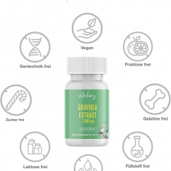 Гравиола екстракт x 90 капсули ВИТАБЕЙ | Graviola Extrakt 2000 mg x 90 caps VITABAY