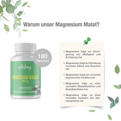 Магнезиев малат x 180 таблетки ВИТАБЕЙ | Amando Perez Magnesium malate x 180 tabs VITABAY