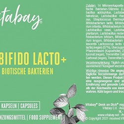 Флора Бифидо Лакто+ 70 млрд.пробиотици x 120 капсули ВИТАБЕЙ | Flora Bifido Lacto+ x 120 caps VITABAY