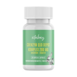 Коензим Q10 депо комплекс 200 mg X 120 капсули Витабей | Coenzym Q10 Depot Komplex 200 mg caps X 120 S Vitabay