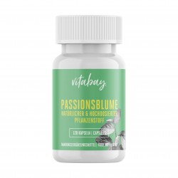 Екстракт от пасифлора 3750мг x 120 капсули Витабей | Passionsblume Extrakt 3750mg x 120 caps Vitabay