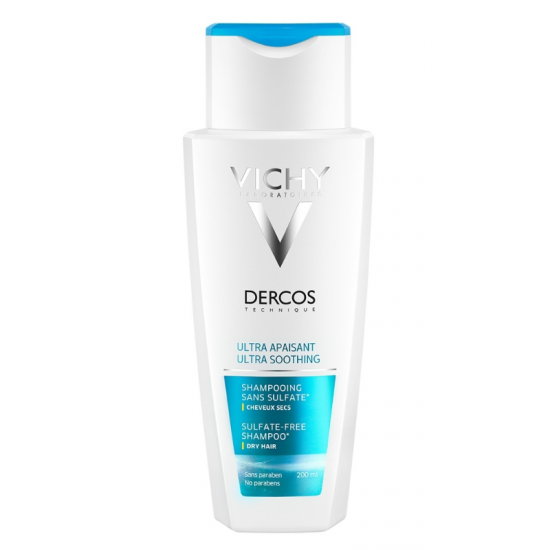 ВИШИ ДЕРКОС Шампоан ултра успокояващ за суха коса 200мл | VICHY DERCOS Shampoo ultra soothing dry hair 200ml