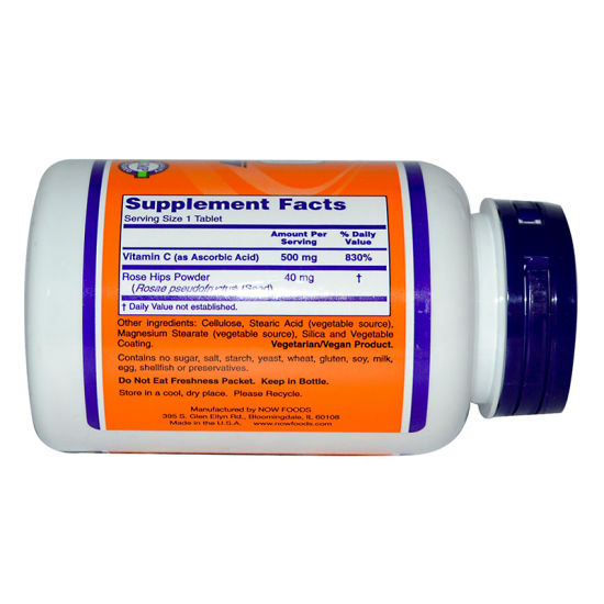 ВИТАМИН С-500 РХ 250 табл. НАУ ФУУДС | VITAMIN C-500 RH 250tb. NOW FOODS