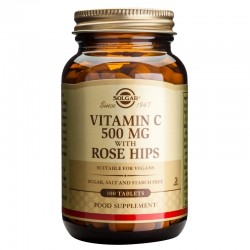 ВИТАМИН Ц С ШИПКА 500мг таблетки 100бр. СОЛГАР | VITAMIN C WITH ROSE HIPS 500mg tabs 100s SOLGAR