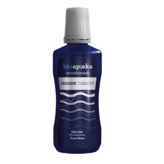 Вода за уста с колоидно сребро и морска сол БИОАПТЕКА МАРИН ТЕРАПИ х 250мл | Mouthwash with pure silver and sea salt BIOAPTEKA MARINE THERAPY x 250ml