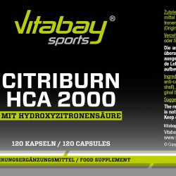 Sport CitriBurn HCA Fatburner x 120 капсули Витабей | Sport HCA – Формула за изгаряне на мазнини x 120 caps Vitabay