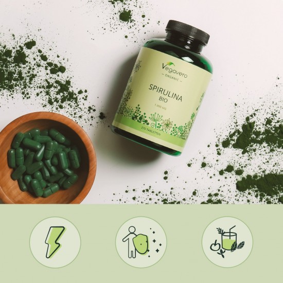 Био Спирулина таблетки x 270 бр ВЕГАВЕРО | Bio Spirulina tabs x 270 VEGAVERO 