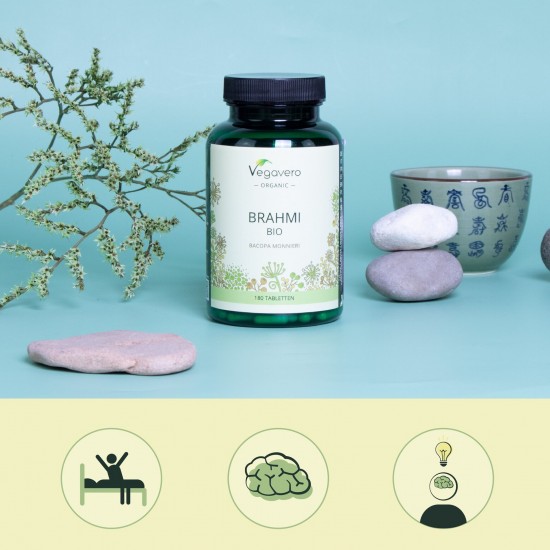 БИО Брахми – Бакопа Мониери x 180 капсули ВЕГАВЕРО | Brahmi BIO – Bacopa Monieri x 180 caps VEGAVERO