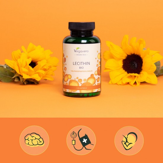 Био Лецитин 500мг x 120 капсули ВЕГАВЕРО | Lecithin Bio x 120 caps VEGAVERO