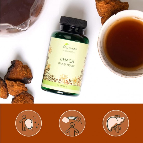 Чага Био екстракт x 90 капсули ВЕГАВЕРО | Chaga Bio Extrakt x 90 caps VEGAVERO
