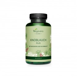Черен чесън + глог и листа от маслина x 90 капсули ВЕГАВЕРО | Knoblauch Plus mit weissdorn und oliverblatt x 90 caps VEGAVERO