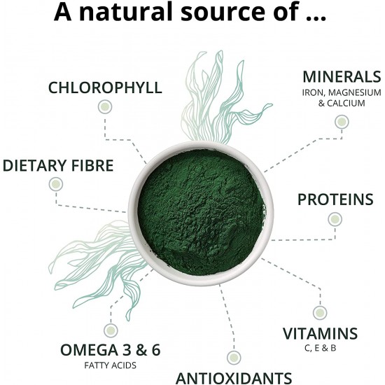 Био Спирулина + Хлорела капсули x 240 бр ВЕГАВЕРО | Bio Spirulina + Bio Chlorella caps x 240 VEGAVERO 