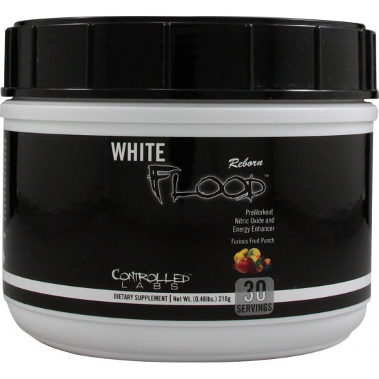 УАЙТ ФЛУУД РИБОРН - ПЛОДОВ ПУНШ прах 216 гр. КОНТРОЛД ЛАБС | WHITE FLOOD REBORN - FRUIT PUNCH pwd 216 g CONTROLLED LABS