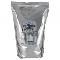 СУРОВАТЪЧЕН ПРОТЕИН ИЗОЛАТ - НАТУРАЛЕН прах 4536гр. НАУ ФУУДС | WHEY PROTEIN ISOLATE - NATURAL pwd 4536g NOW FOODS