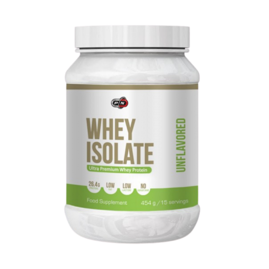 СУРОВАТЪЧЕН ИЗОЛАТ - БЕЗ АРОМАТ прах 450гр ПЮР НУТРИШЪН | WHEY ISOLATE - UNFLAVORED pwd 454g PURE NUTRITION