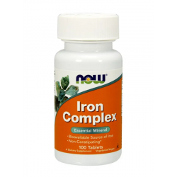 ЖЕЛЯЗО КОМПЛЕКС таб. 100s НАУ ФУУДС | IRON COMPLEX tab. 100s NOW FOODS
