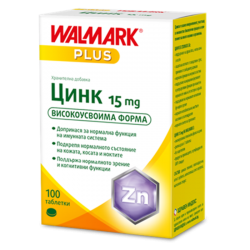ЦИНК 15мг 100 таблетки ВАЛМАРК | ZINC 15mg 100s WALMARK