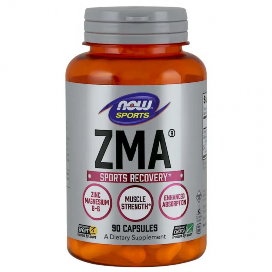 ЗМА® 800мг капсули 90 бр. НАУ ФУУДС | ZMA® 800mg caps 90s NOW FOODS