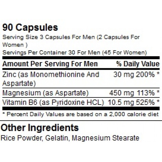 ЗМА капсули 90 бр. ОПТИМУМ НУТРИШЪН | ZMA caps 90s OPTIMUM NUTRITION