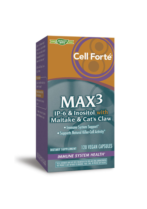 Cell Forté MAX³ (IP-6, инозитол, майтаке и котешки нокът) x 120бр НЕЙЧЪР'С УЕЙ | Cell Forté®  MAX³ x 120s NATURE'S WAY