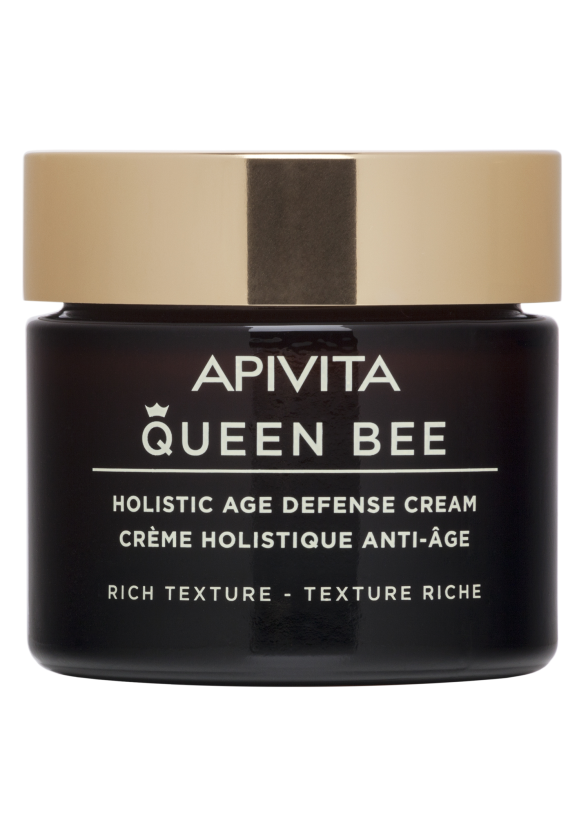 КУИЙН БИЙ Богат дневен крем за лице за суха кожа х 50мл АПИВИТА | QUEEN BEE APIVITA
