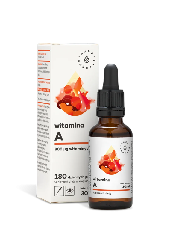 Витамин А x 30 мл, капки Аура Хербалс | Witamina A x 30 ml, drops Aura Herbals           
