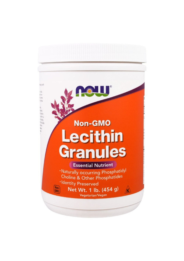 ЛЕЦИТИН ГРАНУЛИРАН 454гр НАУ ФУУДС | LECITHIN Granules 454g NOW FOODS