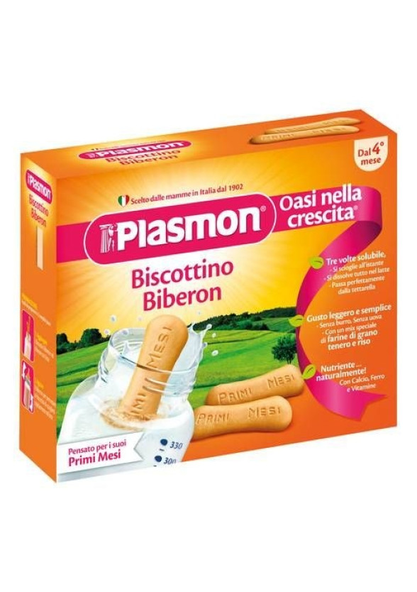 ПЛАЗМОН Бебешки бишкоти Биберон 4+ 320гр | PLASMON Biscottino Biberon 34+ 20g