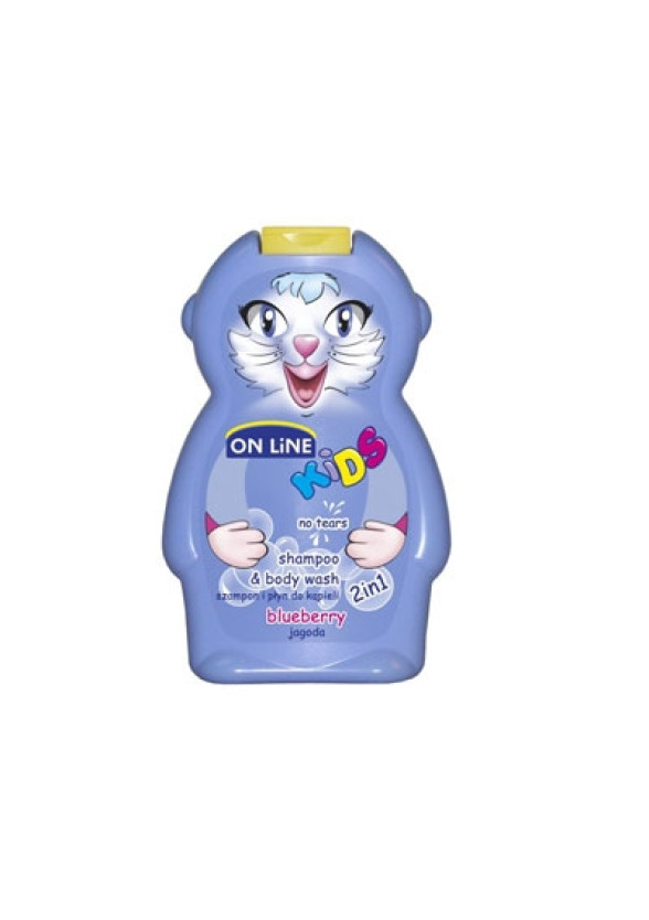 ОН ЛАЙН Детски шампоан и душ гел с аромат на Боровинка 250мл | ON LINE Children's shampoo and shower gel whit Blueberry flavor 250ml