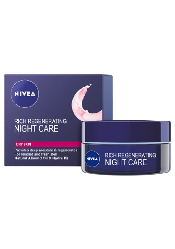 НИВЕА Нощен крем за суха кожа 50мл | NIVEA Night care regenerating 50ml