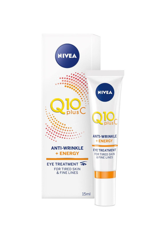 НИВЕА Q10 ПЛЮС Ц Енергизиращ околоочен крем против бръчки 15мл | NIVEA Q10 PLUS C Anti wrinkle + energy eye cream 15ml