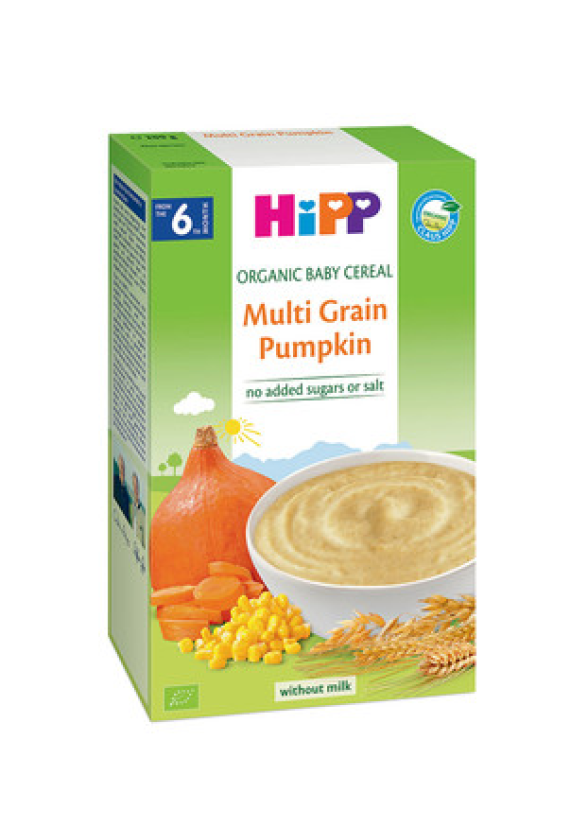 ХИП БИО Многозърнеста каша с тиква 6+ м. 200гр. | HIPP BIO Multi grain pumpkin mash 6+ m 200g