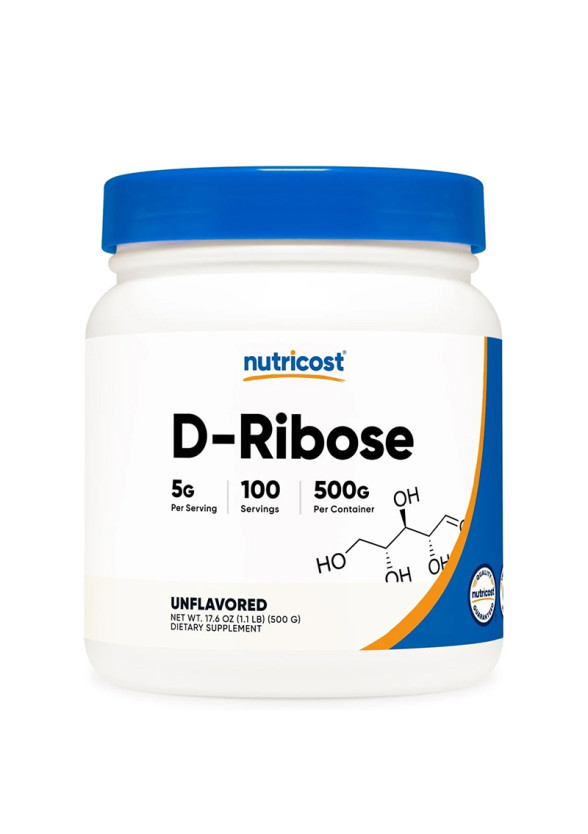 D-Рибоза x 500 гр прах НУТРИКОСТ | D-Ribose x 500 g NUTRICOST