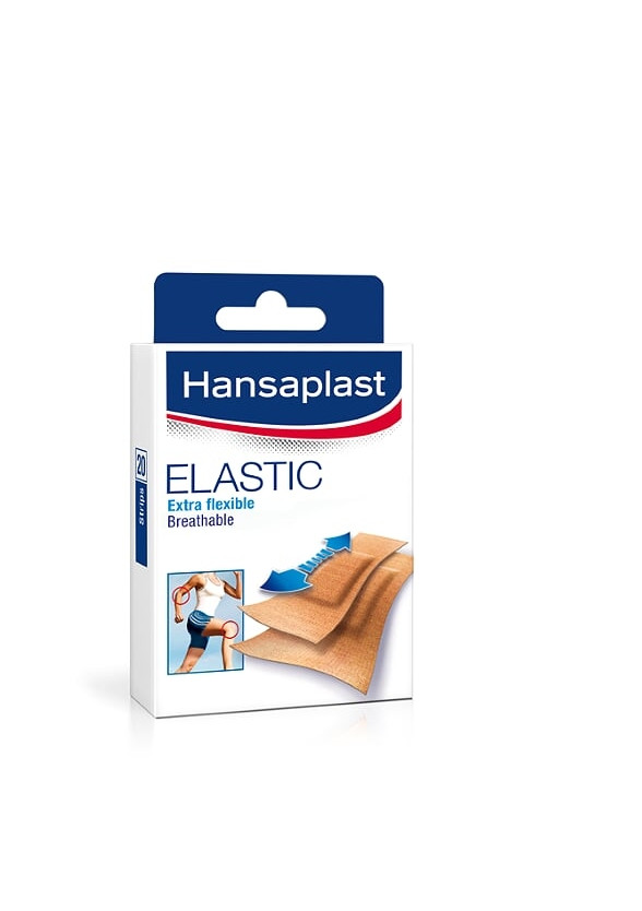 ХАНЗАПЛАСТ ЕЛАСТИК Еластични пластири за рани 20бр. | HANSAPLAST ELASTIC Patches 20s