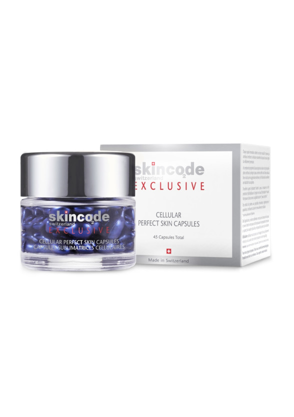 СКИНКОД ЕКСКЛУЗИВ Клетъчна капсула "Идеална кожа" 45бр. | SKINCODE EXCLUSIVE Cellular perfect skin capsules 45s