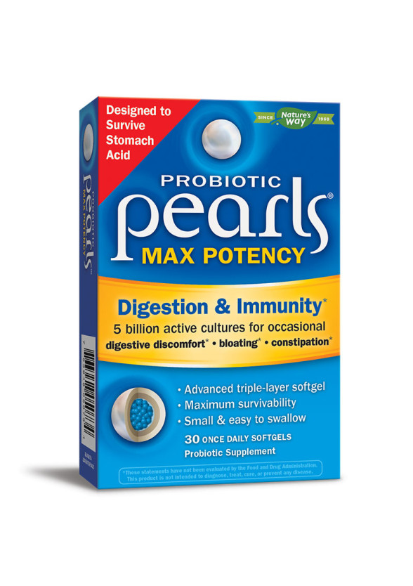 Пърлс пробиотик храносмилане и имунитет x 30бр НЕЙЧЪР'С УЕЙ | Probiotic Pearls Max Potency Digestion & Immunity x 30s NATURE'S WAY