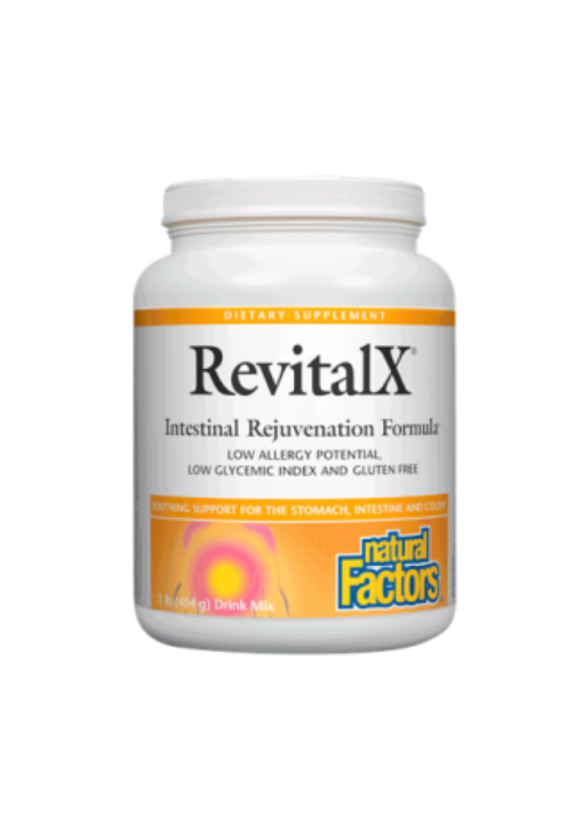 RevitalX® Чревновъзстановителна формула 454г. пудра НАТУРАЛ ФАКТОРС | RevitalX® Intestinal rejuvenation formula 454g powder NATURAL FACTORS