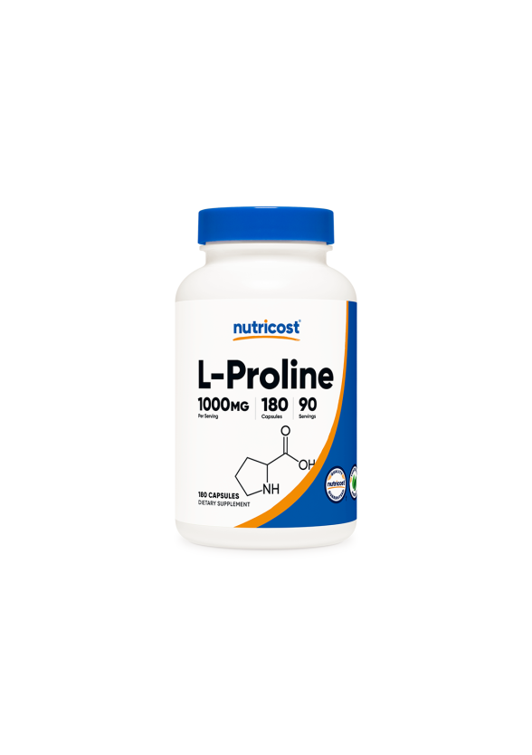 L-Пролин x 180 капсули НУТРИКОСТ | L-Proline x 180 caps NUTRICOST