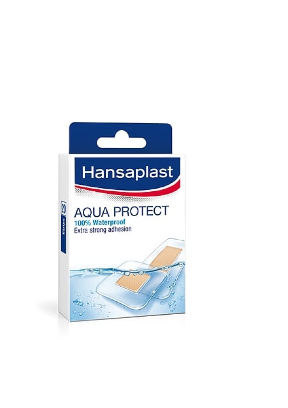 ХАНЗАПЛАСТ АКВА ПРОТЕКТ Водоустойчиви лепенки (пластири) за рани 20бр. | HANSAPLAST AQUA PROTECT Strips 20s
