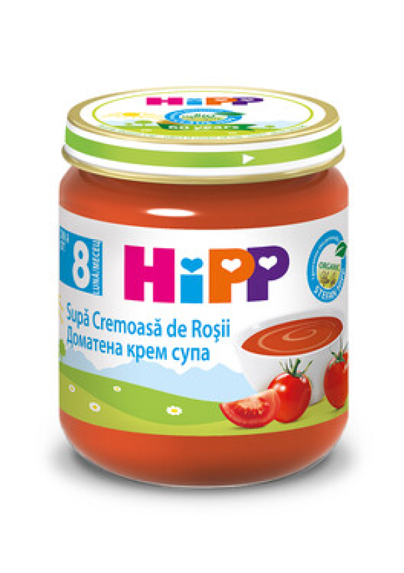 ХИП БИО Пюре Доматена крем супа 8+ м. 200гр. | HIPP BIO Tomato cream soup puree 8+ m 200g