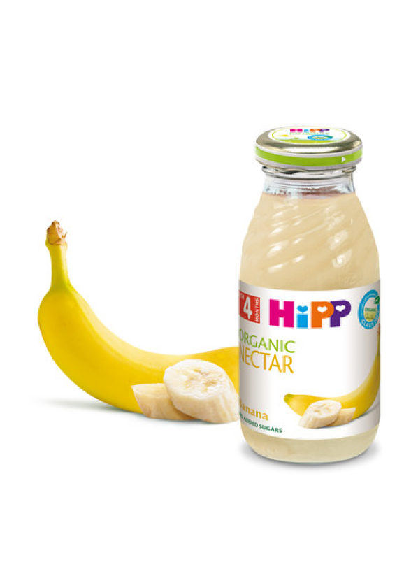 ХИП БИО Нектар от банан 4+ м. 200мл. | HIPP BIO Organic nectar banana 4+ m 200ml