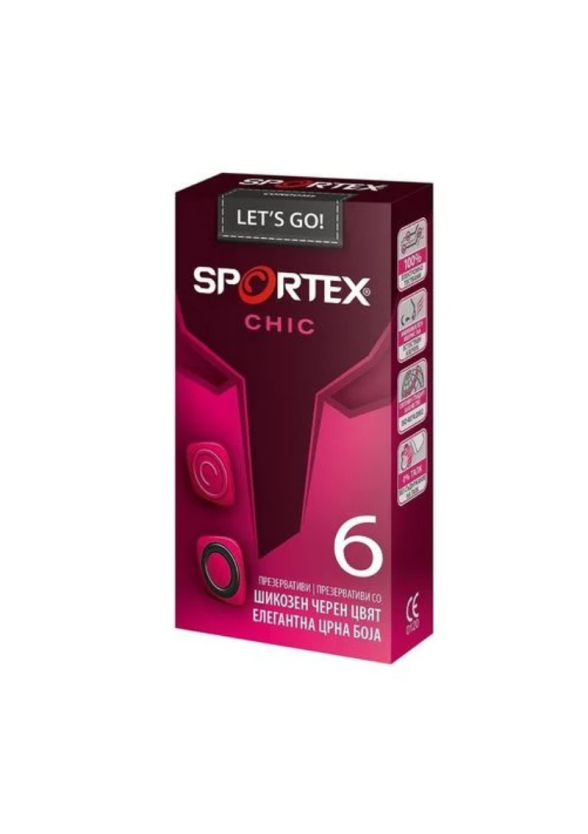 СПОРТЕКС ШИК презервативи x 6бр | SPORTEX CHIC condoms x 6s