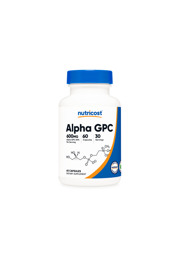 Алфа-глицерил фосфорил холин x 60 капсули НУТРИКОСТ | Alpha GPC x 60 caps NUTRICOST