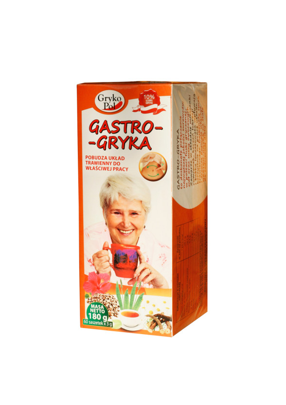 Чай Гастро-Грика 60бр филтърни пакетчета, 180гр ГРИКОПОЛ | Tea Gastro-Gryka 60s teabags, 180g GRYKOPOL