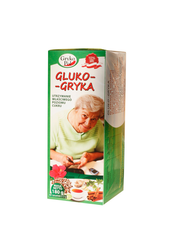 Чай Глюко-Грика 60бр филтърни пакетчета, 180гр ГРИКОПОЛ | Tea Gluko-Gryka 60s teabags, 180g GRYKOPOL