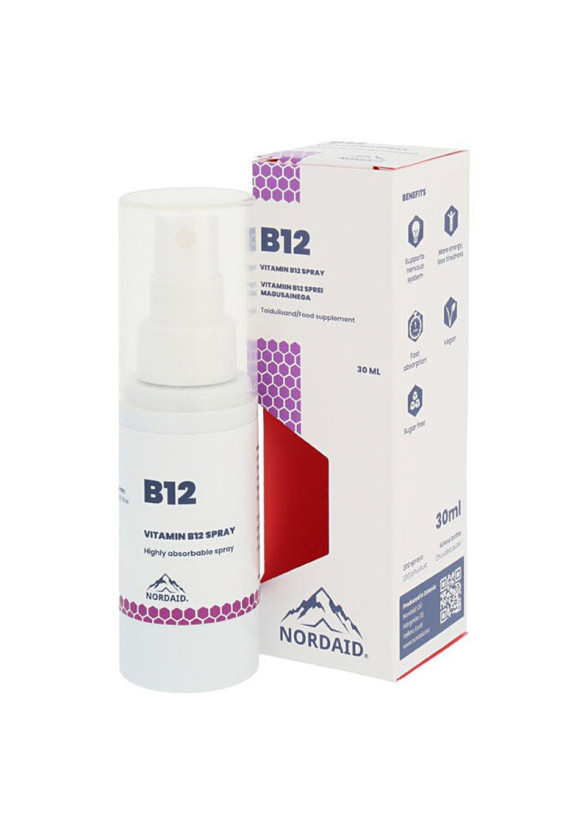 Витамин В12 х 30 мл, спрей Нордейд | B12 Spray x 30 ml Nordaid