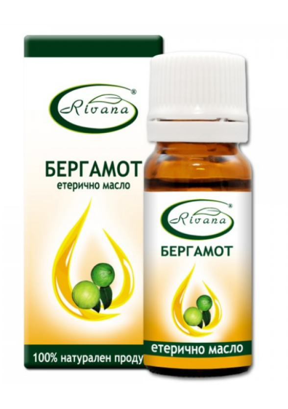 РИВАНА Етерично масло от БЕРГАМОТ 10мл | RIVANA CITRUS BERGAMIA Essential oil 10ml